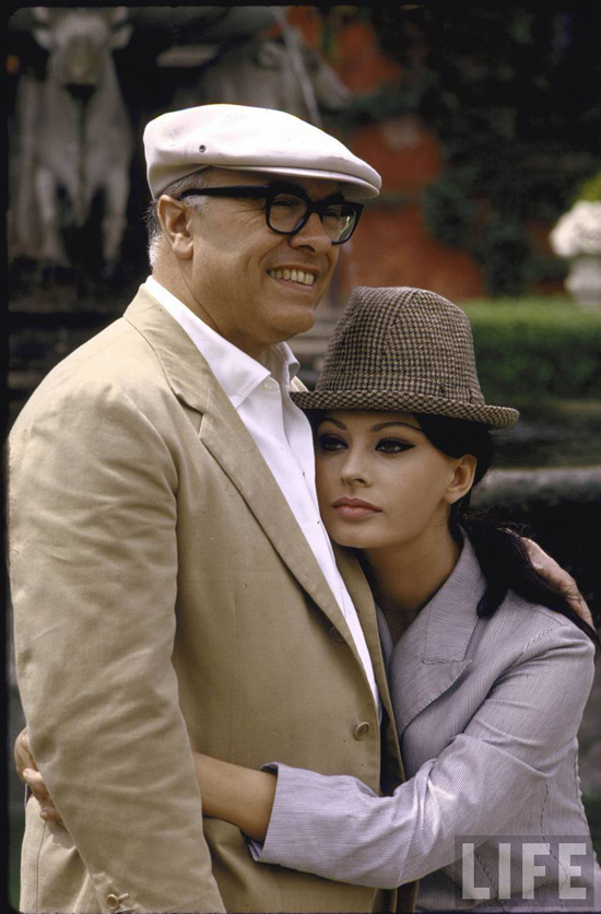 Love Story Sophia Loren and Carlo Ponti, Rome Italy 