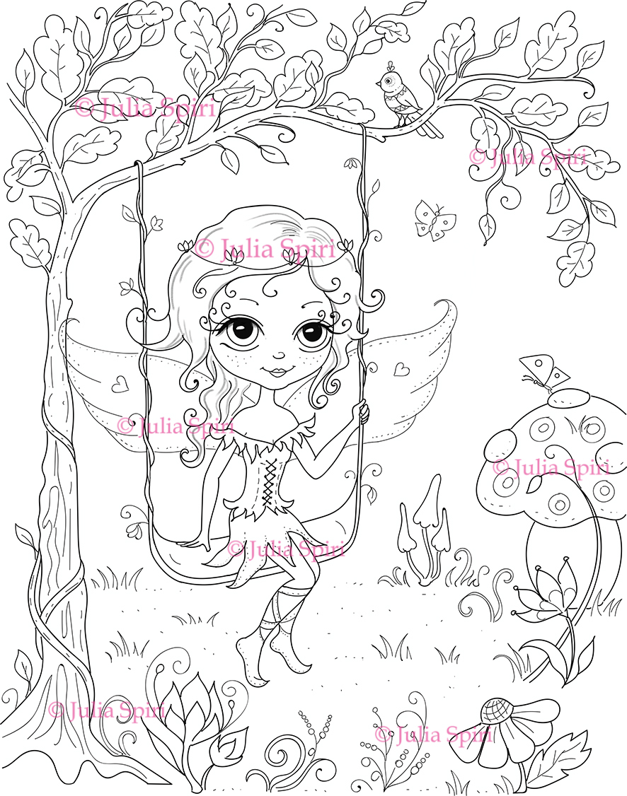 Whimsical Fairy House Pages Coloring Pages