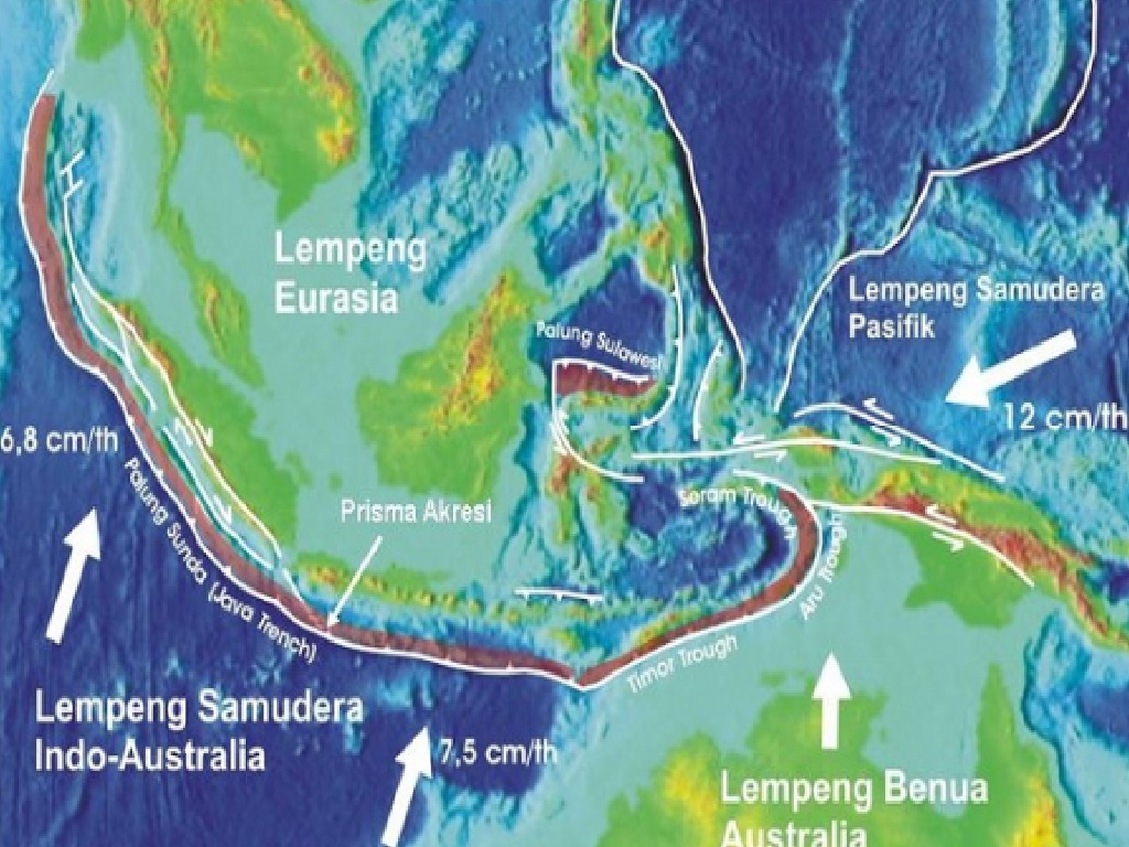 Pergerakan lempeng indo sampai australia dengan lempeng antartika terjadi secara