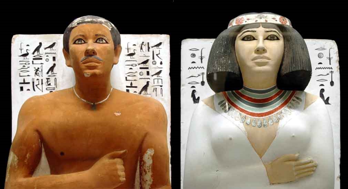 الجملـــيان EL gamelyan.blogger statues of RaHotep and his wife Nofret