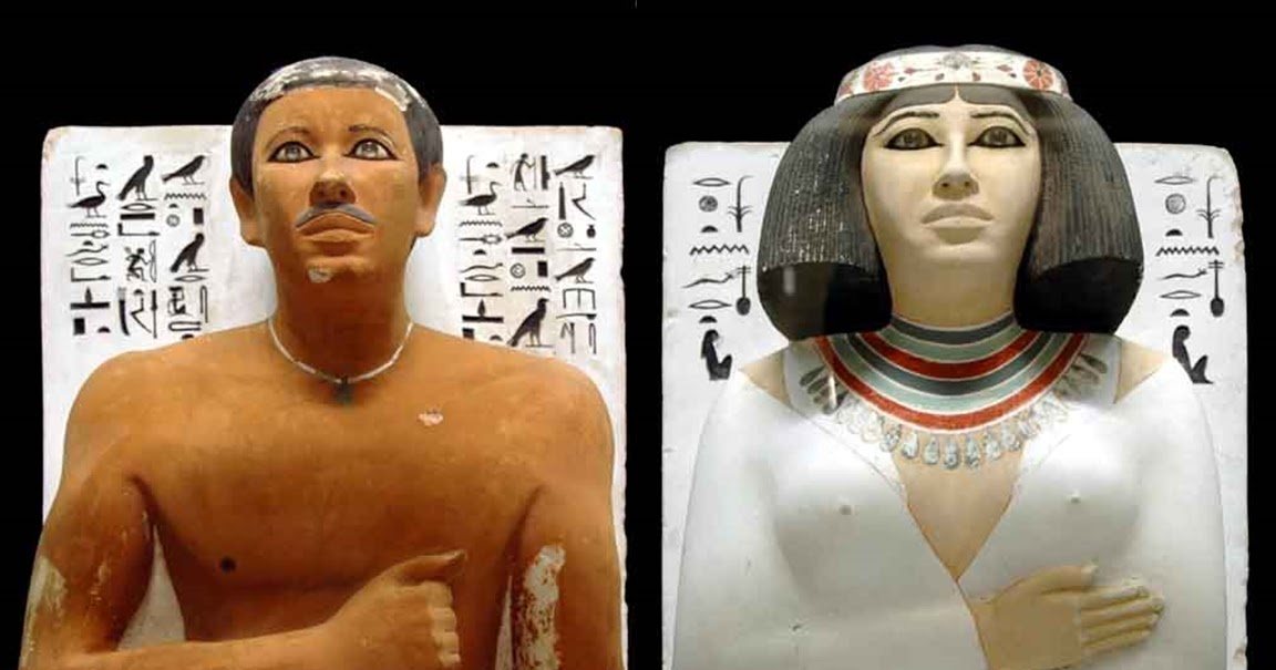 الجملـــيان EL gamelyan.blogger statues of RaHotep and his wife Nofret