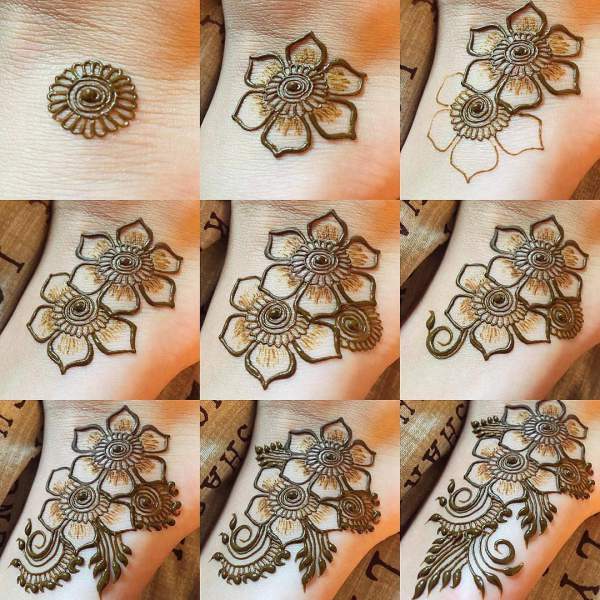 20 Step By Step Mehndi Designs For Beginners Bling Sparkle