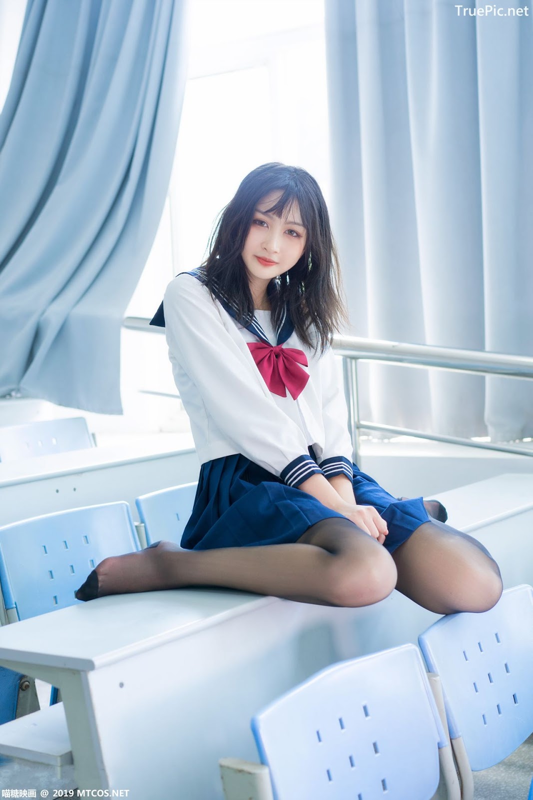Image MTCos 喵糖映画 Vol.014 – Chinese Cute Model With Japanese School Uniform - TruePic.net- Picture-30