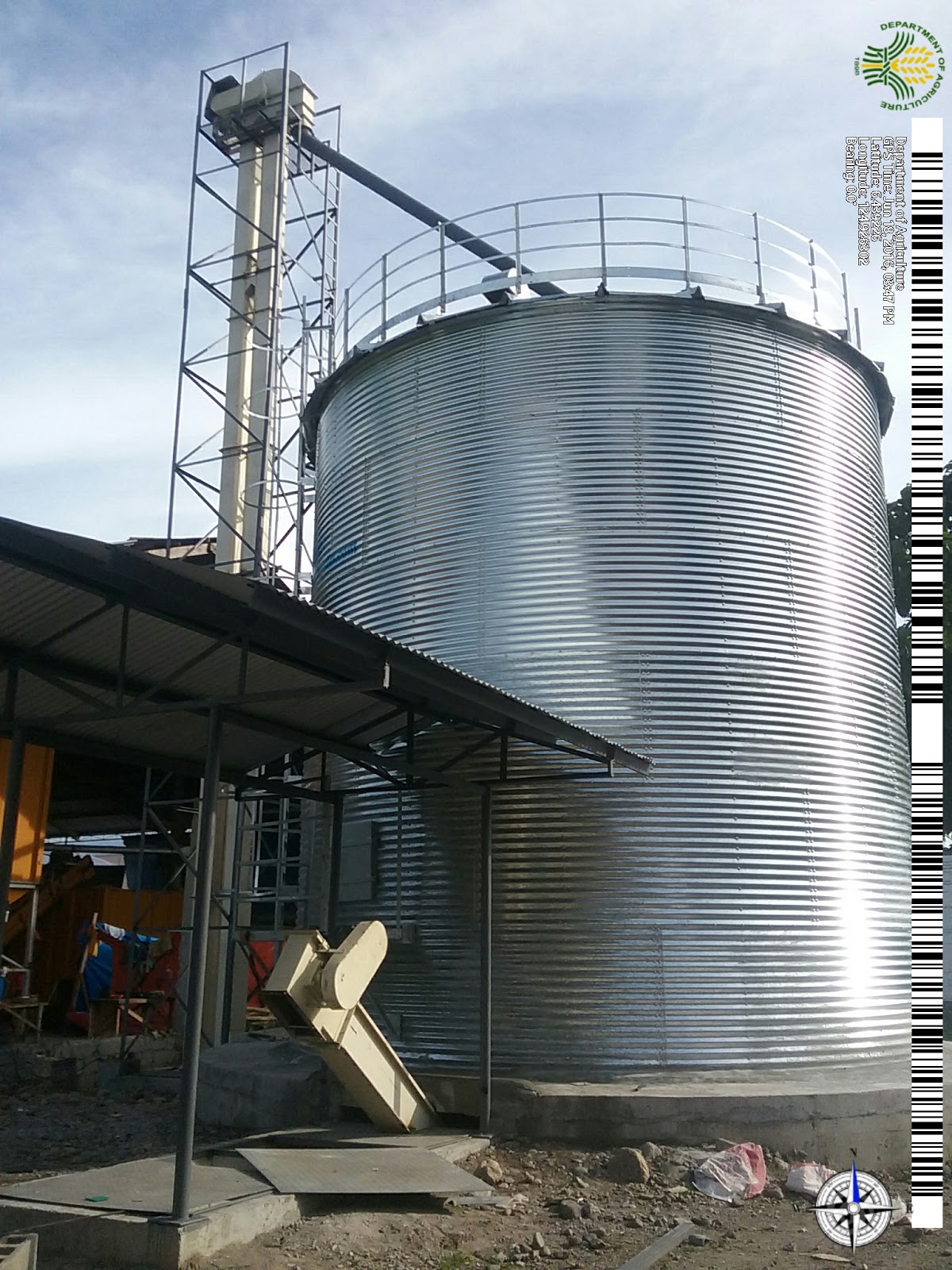 Taian Shelley Engineering Co., Ltd. Grain Bucket Elevator Installed in