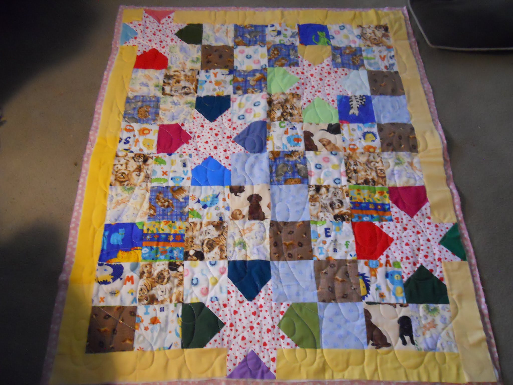Quilter Jan Project Linus quilts