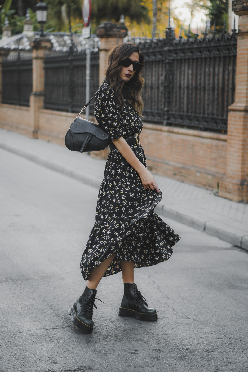 midi dress with doc martens