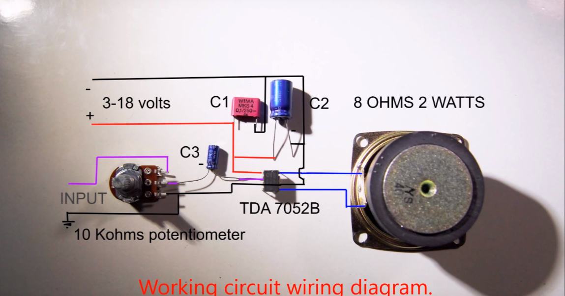 Membuat Amplifier Mini Menggunakan IC TDA 7052 DIY