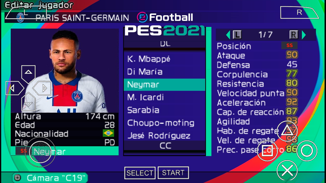 Pes 2021 Ppsspp Android Graficos 4k Europeus Kits 20 21 Elencos Faces Realistas Atualizados Mizael Tutodroid