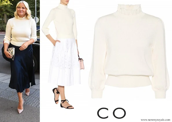 Crown Princess Mette Marit wore CO Essential wool sweater