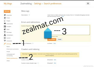 Settings Blogger Image