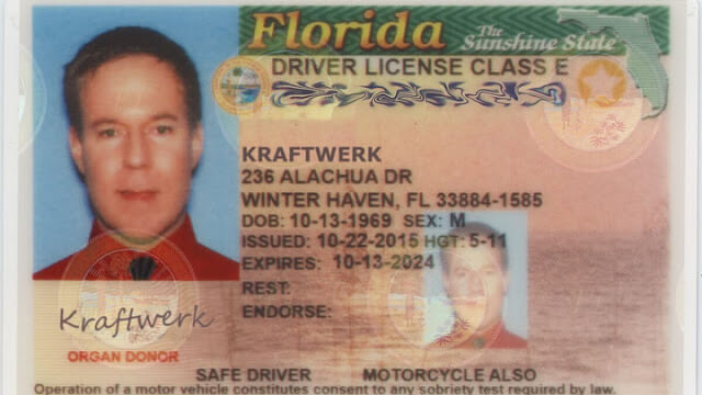 M Kraftwerk driver license class E