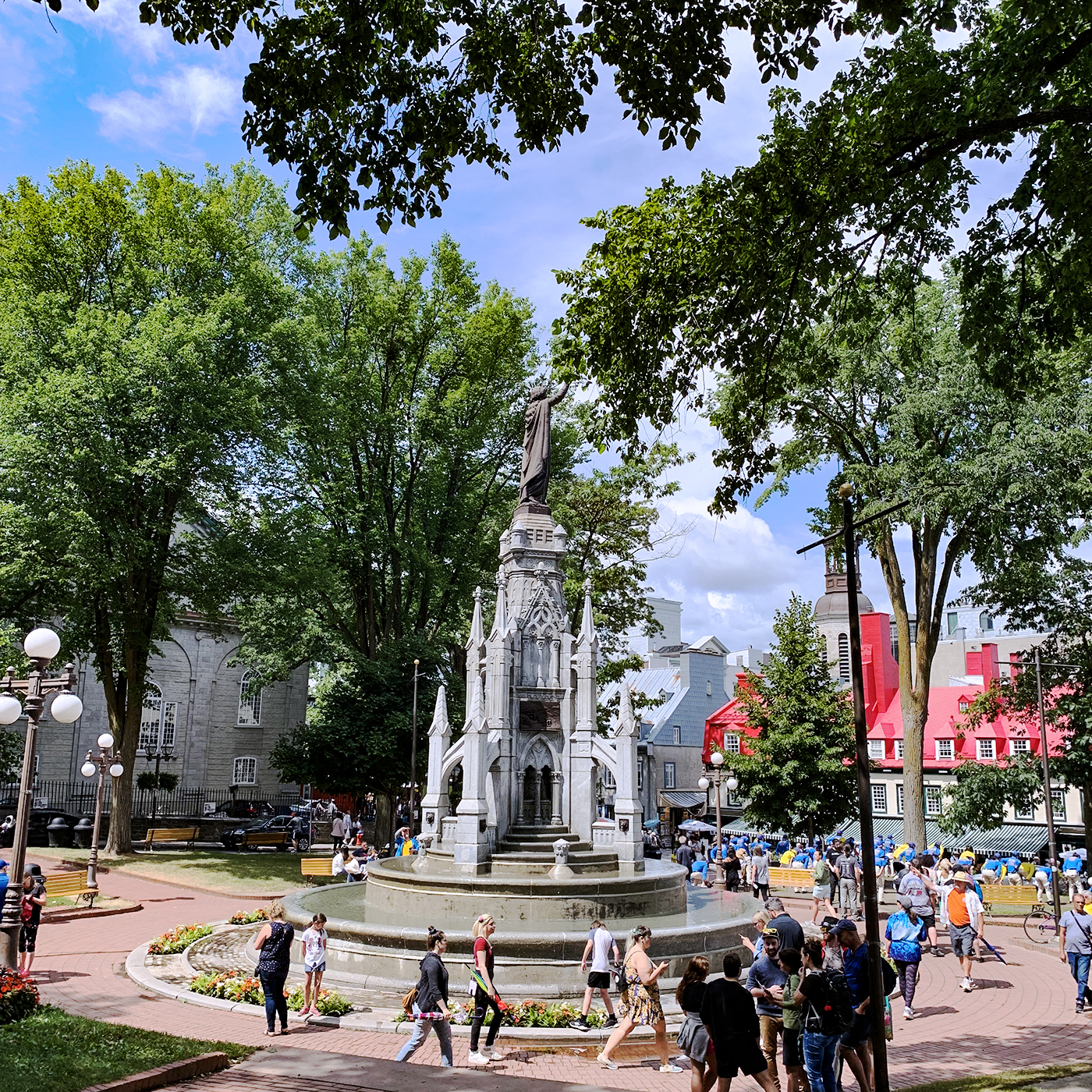 Old Quebec City, CanadaPublic square Old Quebec City, Canada