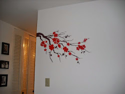 wall painting simple creative paintings techniques unique walls blossom branch cherry bedroom interior rooms decal diy diys apartment idea bedrooms