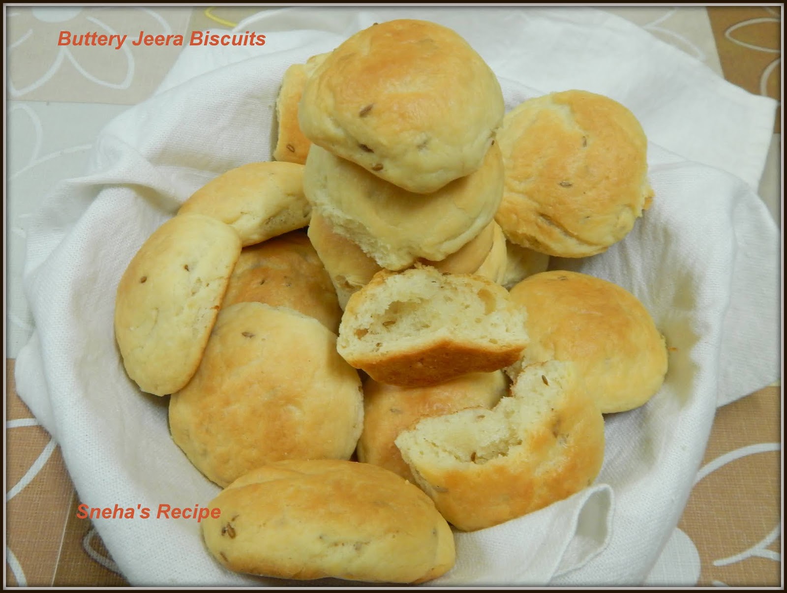 Buttery Jeera BiscuitsBreadBakers Sneha's Recipe