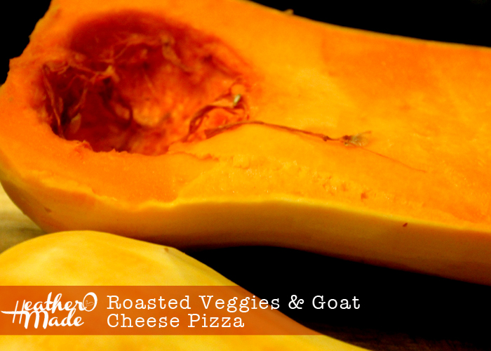 Heather O Made Roasted Veggies & Goat Cheese Pizza