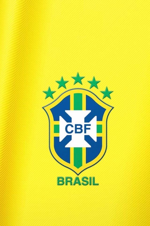 Brazil football logo - Download iPhone,iPod Touch,Android Wallpapers