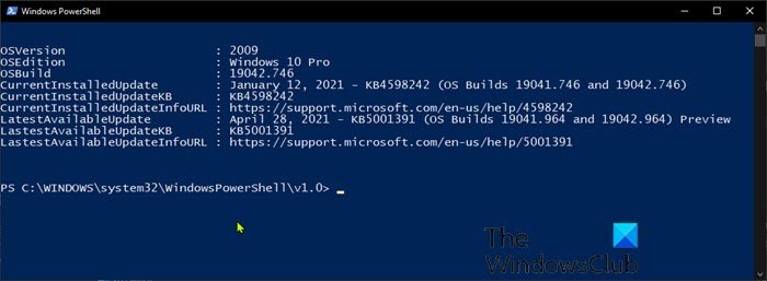 WindowsUpdateのステータスを確認するPowerShellスクリプト