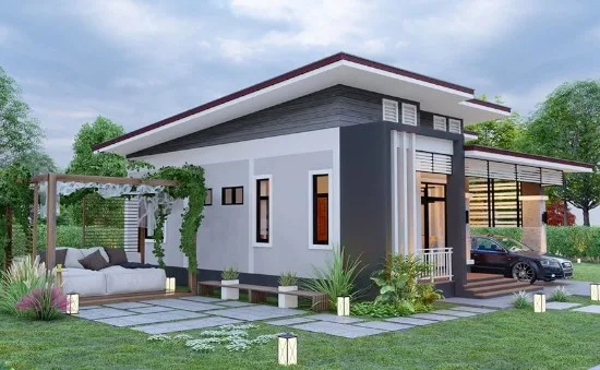 Lingkar Warna 7 Desain Rumah Dengan Garasi Mobil Di Samping Rumah