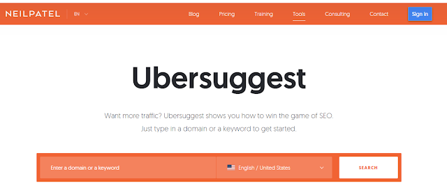 موقع ubersuggest