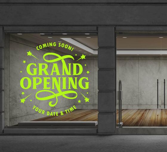 Vinyl Window Lettering Thankyou Letter