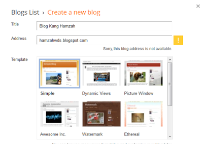 Cara Membuat Blog Gratis Mudah Di Blogspot Terbaru - Memori Internal Blog