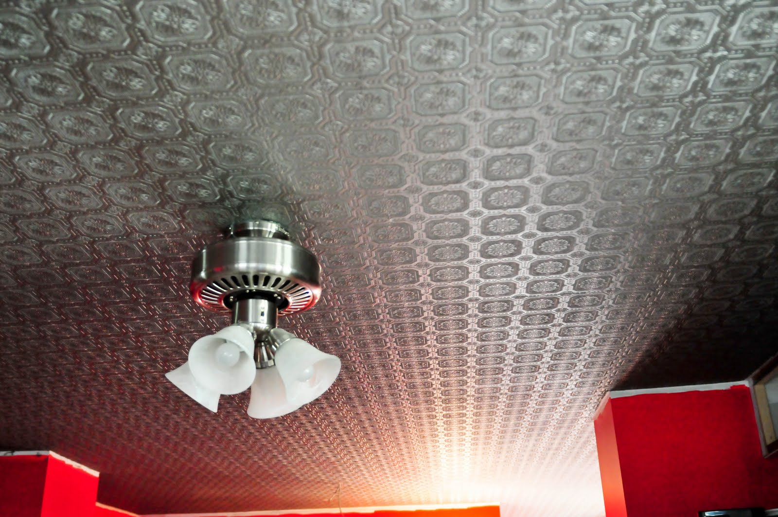My Old Country Home Faux Tin Tile Ceiling Reveal