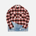 GREG LAUREN 50/50 PLAID/DENIM BOXY STUDIO SHIRT