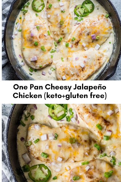 One Pan Keto Cheesy Jalapeño Chicken