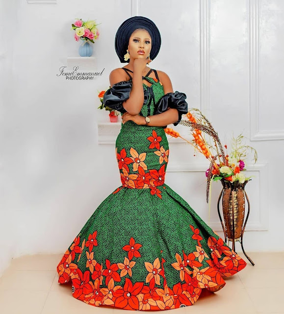 Latest Elegant and Fascinating Asoebi Ankara Dress Styles