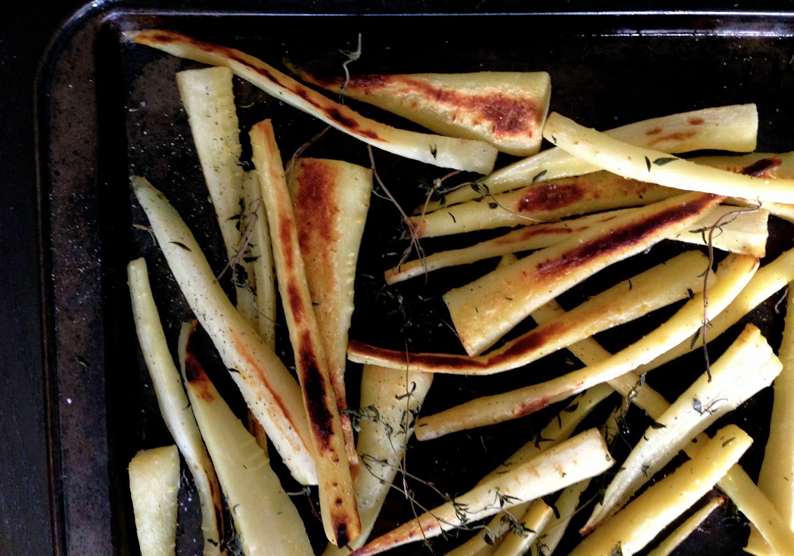 Honey & Thyme Roasted Parsnips