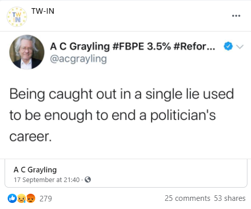 lie caught being single used politician career enough end