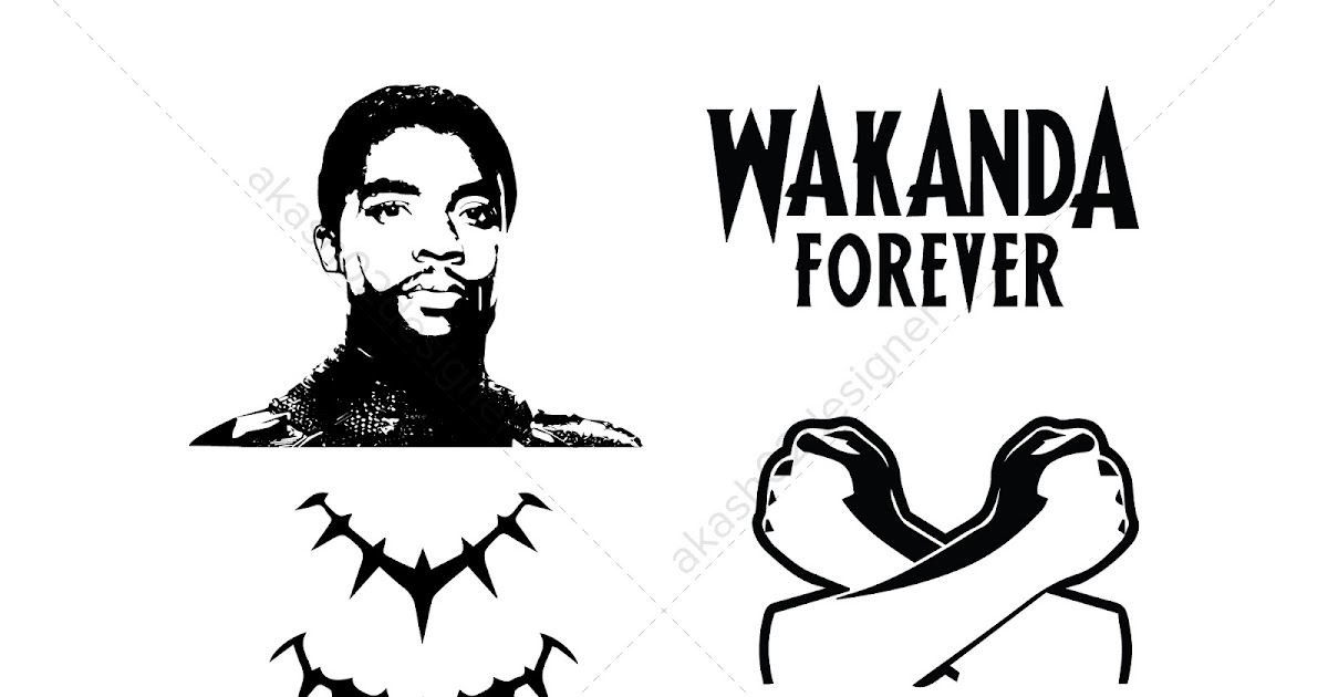Wakanda Forever svg | Black Panther svg | Chadwick Boseman svg (AI PNG ...