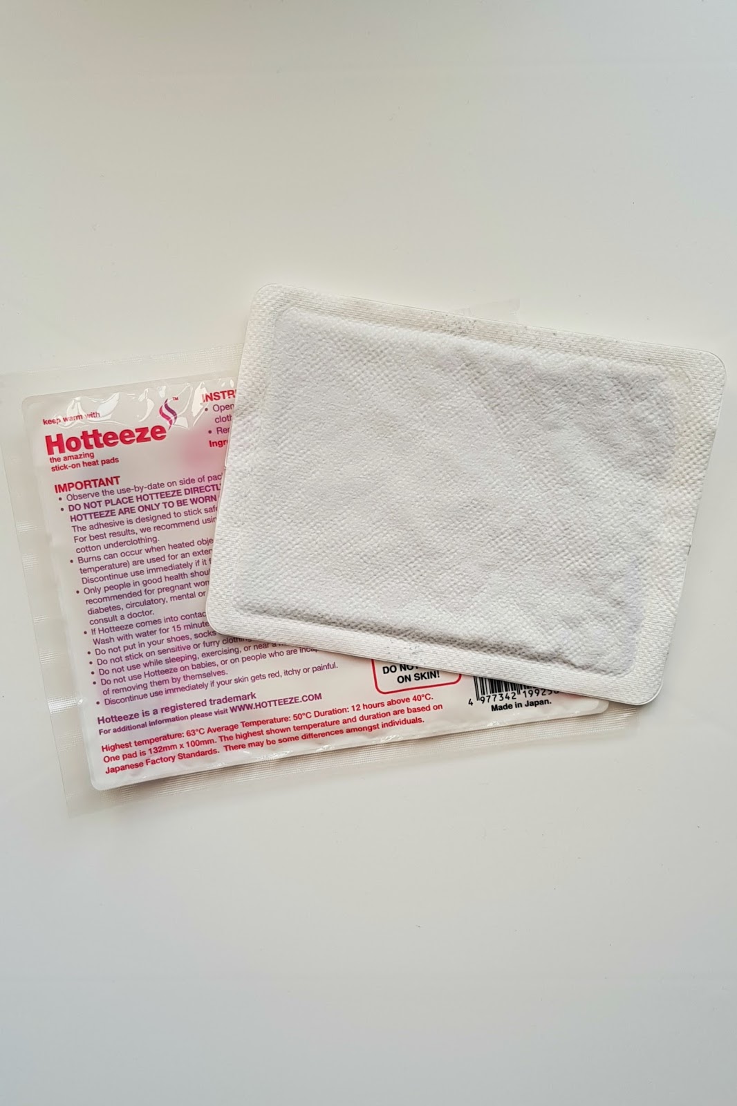 Hotteeze heat pads EMLWY