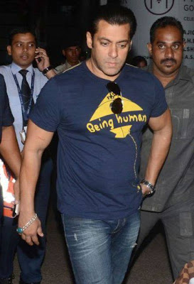 Salman Khan Spotted at Shamshabad Airport for Mental shooting