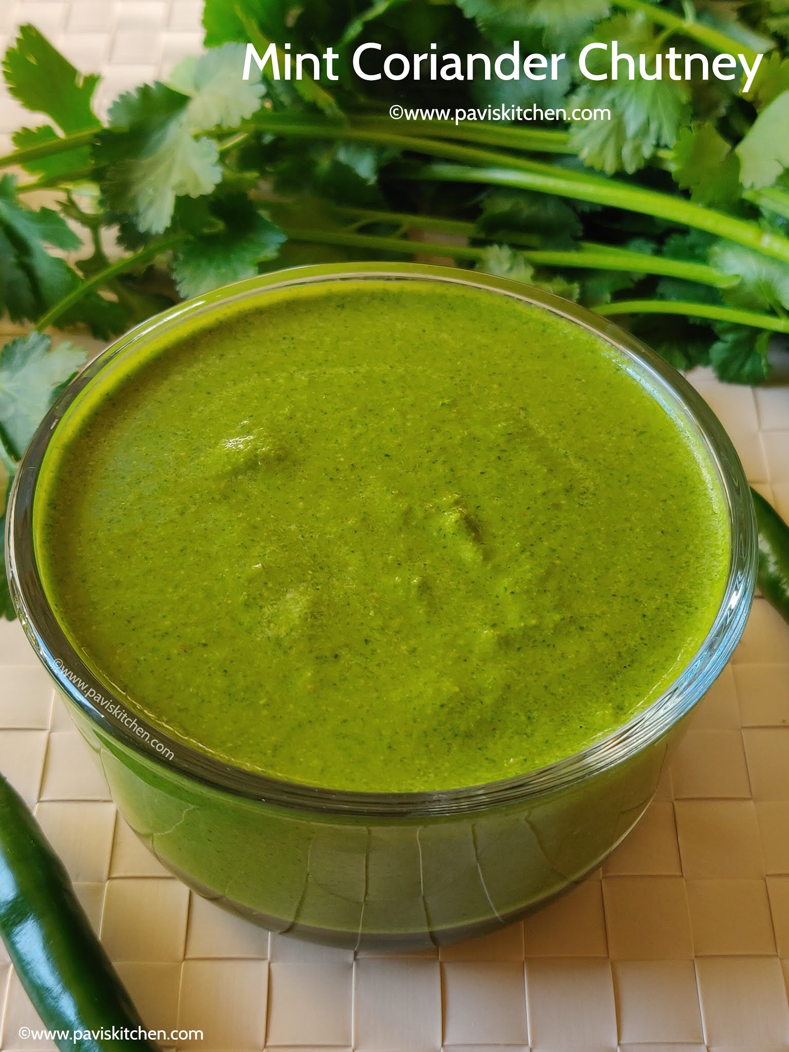 Mint coriander chutney recipe Green chutney recipe for sandwich