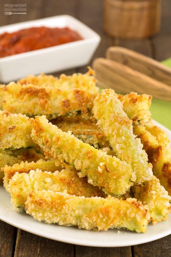 Crunchy OvenFried Zucchini Sticks Keto Dinner Recipes