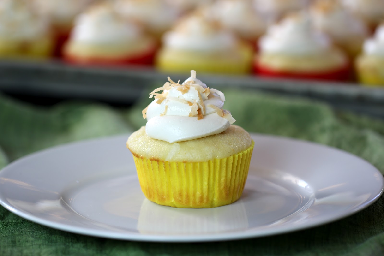 Thyme In Our Kitchen: Coconut and Lemon Curd Cupcakes