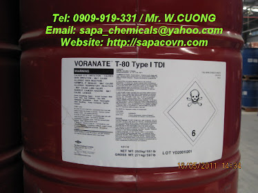 Toluene diisocyanate - TDI - Voranate T80