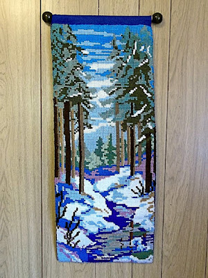 quickpoint wall hanging, "Spring Thaw"