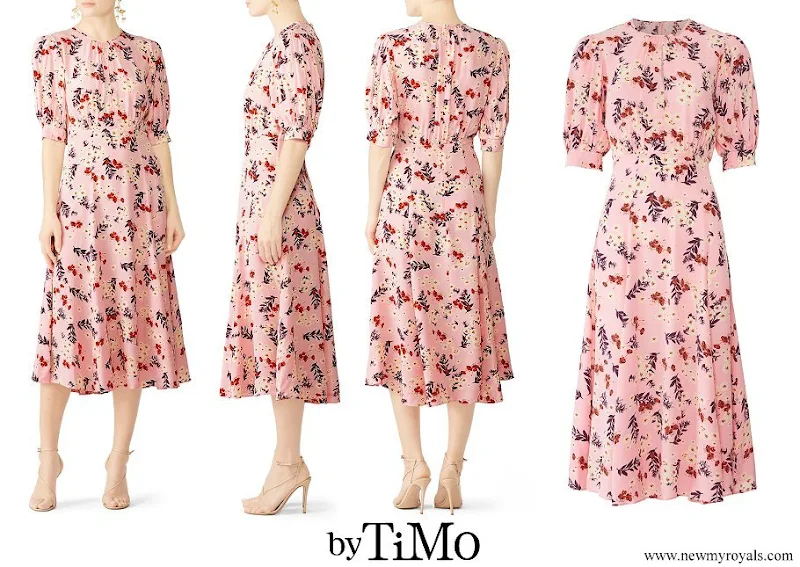 Crown Princess Victoria wore a new floral print dress from byTiMo