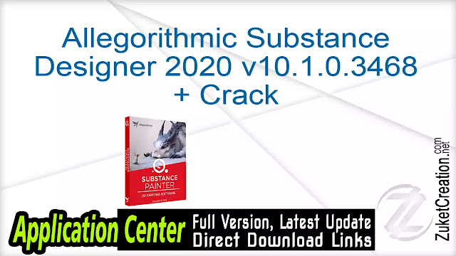 Allegorithmic Substance Designer 2020 v10.1.0.3468 + Crack Allegorithmic Substance Designer 2020 v10.1.0.3468 + Crack