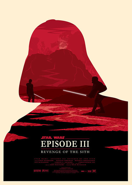 Pósters minimalistas de Star Wars