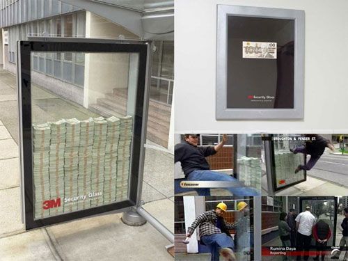 3m Real Challenge Advertise 3 Million Behind Bulletproof Glass Could You Break Through The Glass Decor Units
