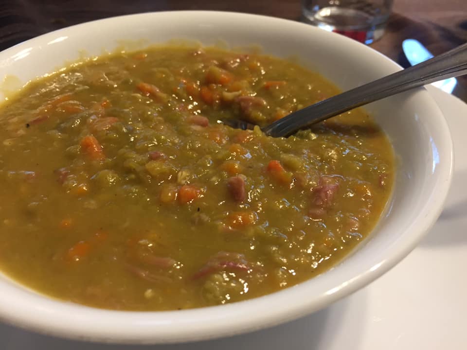 5Minute Split Pea Ham Bone Soup
