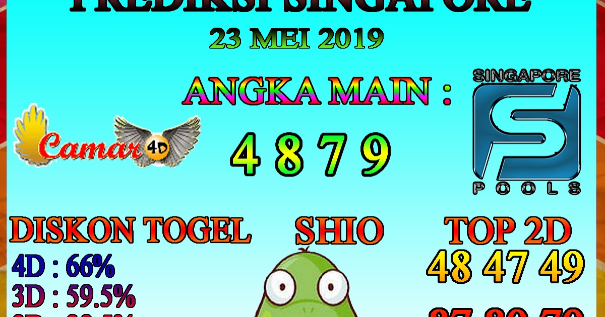 Prediksi Togel Singapore 23 Mei 2019 Prediksi Togel