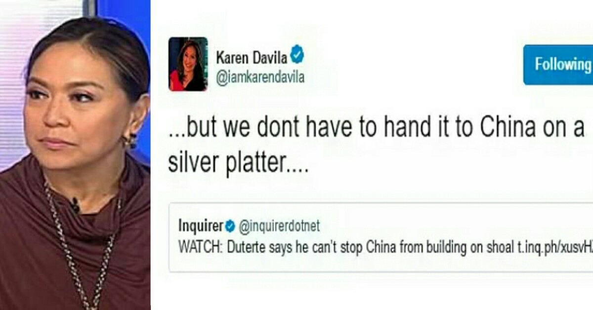 Karen Davila Drew Flak on Twitter for Being Biased - Manila Chronicles