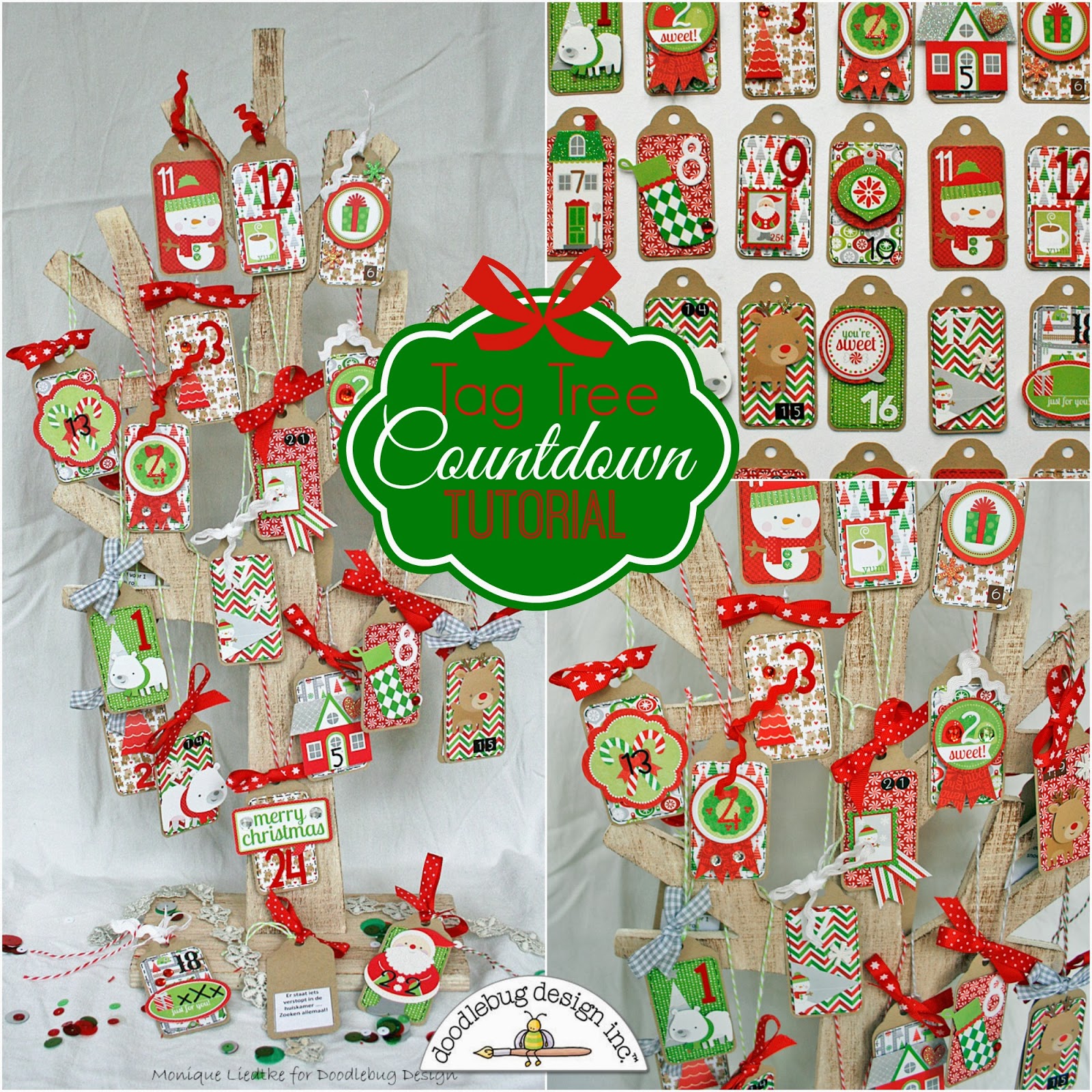 Doodlebug Design Inc Blog: Tag Tree Advent Calendar by Monique