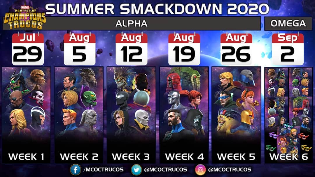 MCOC Summer Smackdown A special Boss Rush Side Event