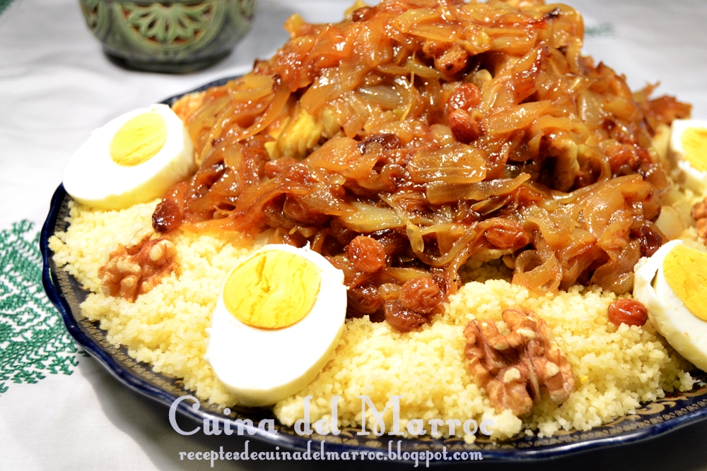 Best of moroccan recipes Tfaya couscous