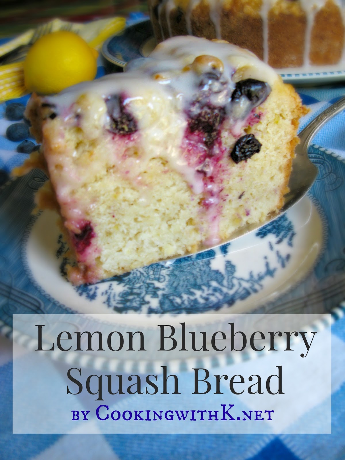 Lemon Blueberry Squash Bread
